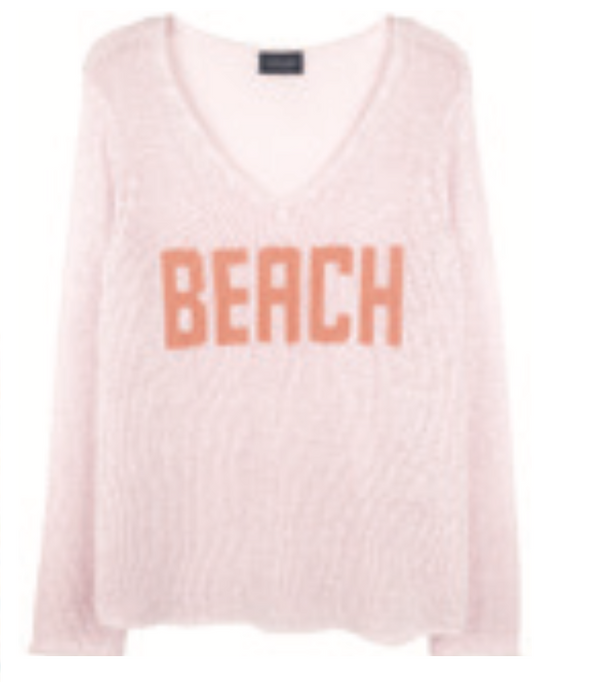 Wooden Ships Beach V Cotton Sweater