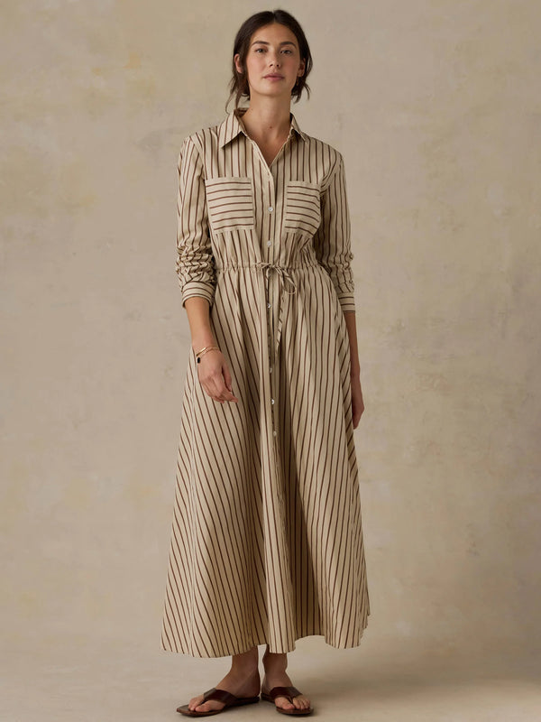 Faherty Coastal Poplin Catalina Dress