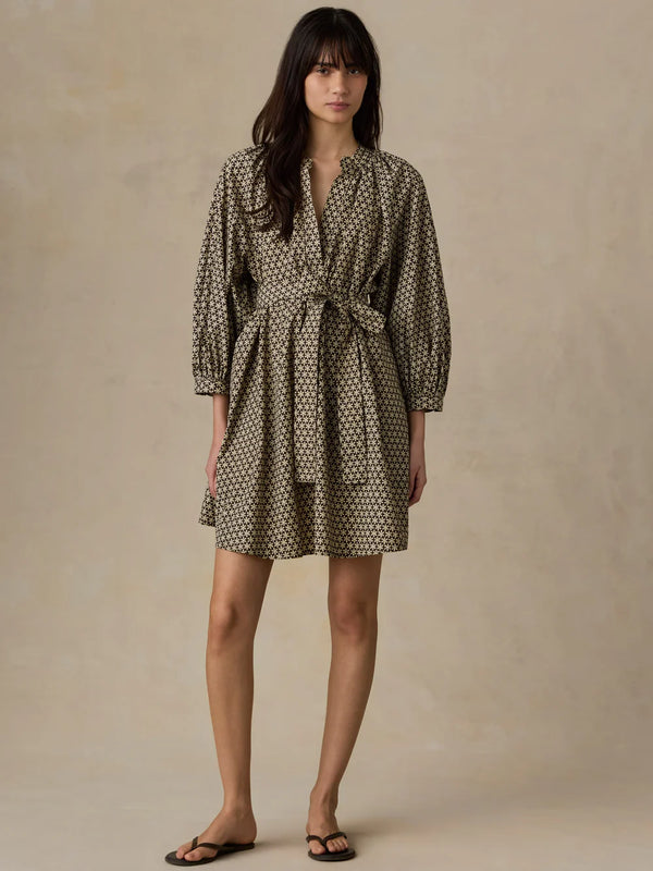 Faherty Coastal Poplin Kaia Mini Dress