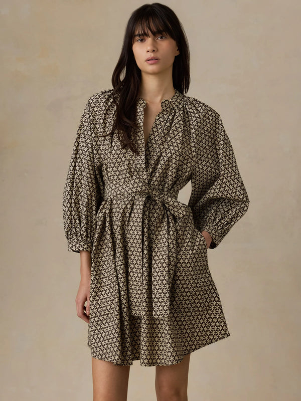 Faherty Coastal Poplin Kaia Mini Dress