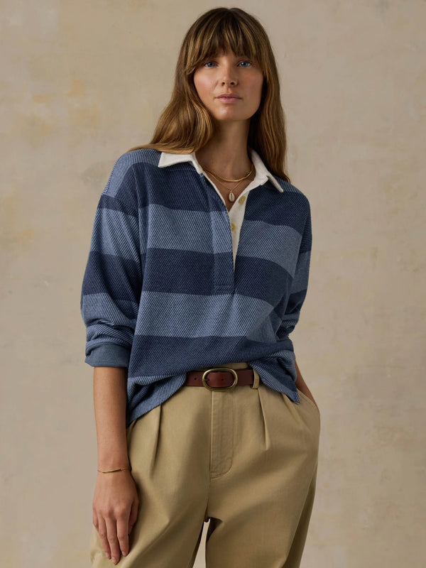 Faherty Legend Sweater Rugby Popover