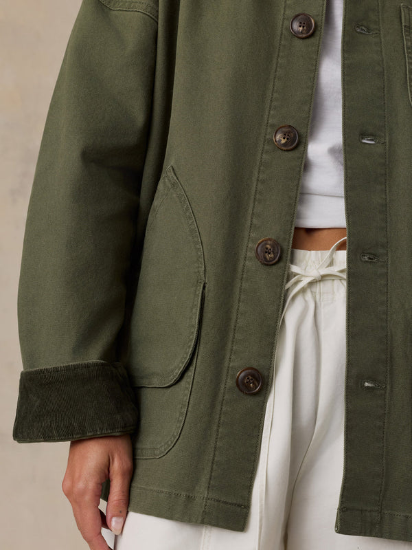 Faherty Sunwashed Canvas Barn Jacket