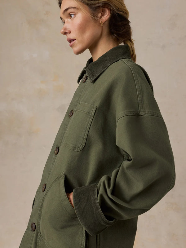 Faherty Sunwashed Canvas Barn Jacket