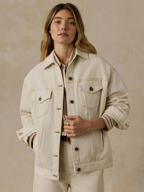 Faherty Driftwood Denim Jacket