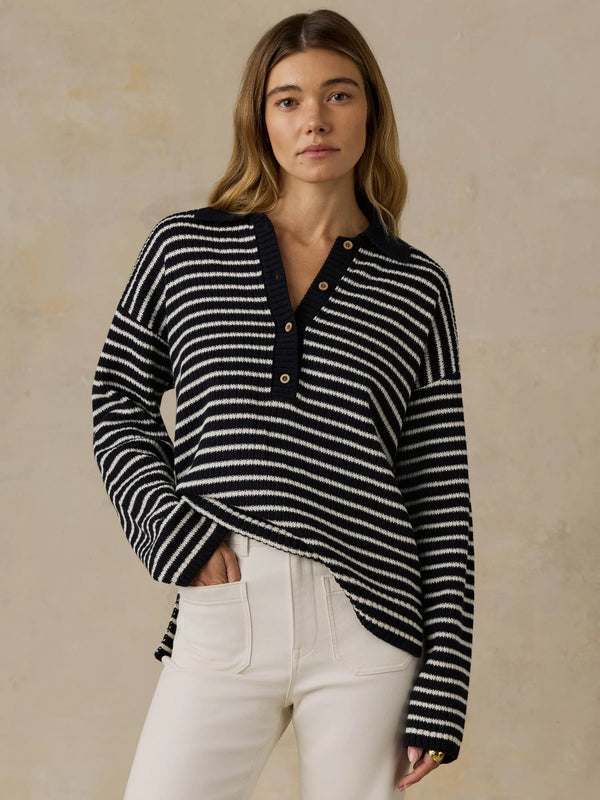 Faherty Miramar Linen Relaxed Polo