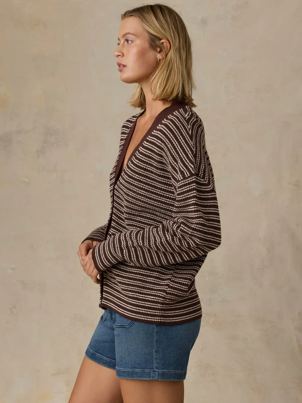 Faherty Miramar Linen Relaxed Cardigan