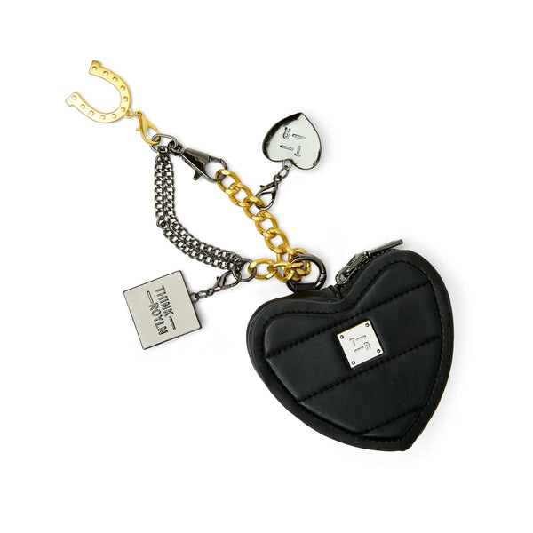 Think Royln Luxe Heart Pouch w/Love Charm Keychain