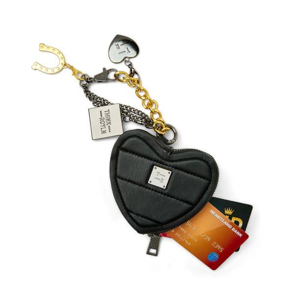Think Royln Luxe Heart Pouch w/Love Charm Keychain