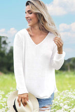 Wooden Ships Shirt Tail V Cotton Sweater