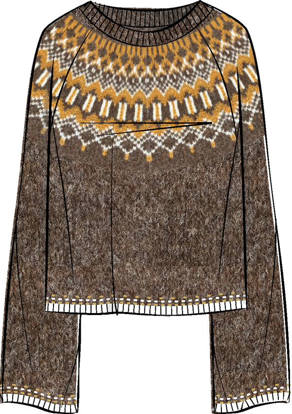 Faherty Summit Fairisle Crew Sweater