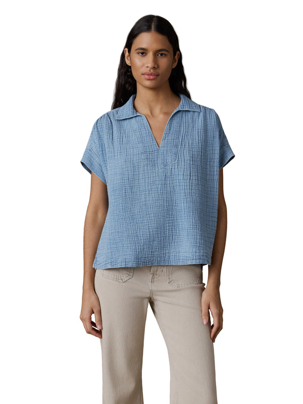 Faherty Dune Cotton Gauze Zoe Top