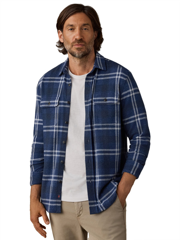 Faherty Legend Sweater Shirt (Double Pocket)