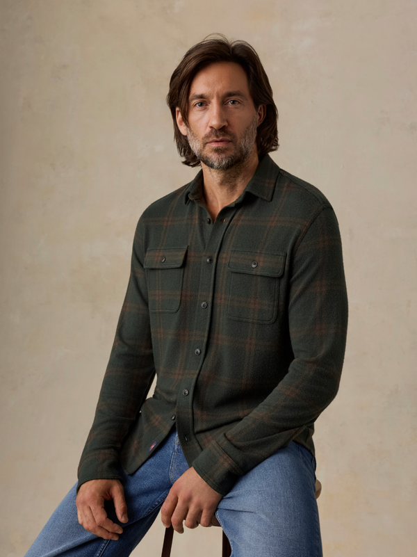 Faherty Legend Sweater Shirt (Double Pocket)