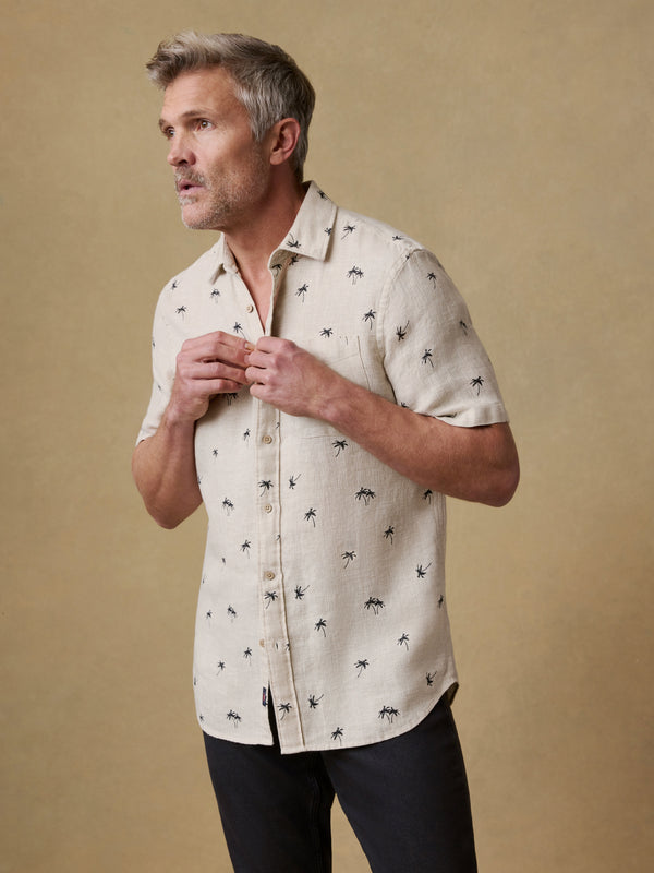 Faherty Short-Sleeve Palma Linen Shirt