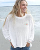 Wooden Ships Crochet Rainbow Crew Cotton Sweater