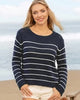 Wooden Ships Valerie Striped Crew Cotton Sweater