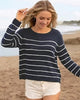 Wooden Ships Valerie Striped Crew Cotton Sweater